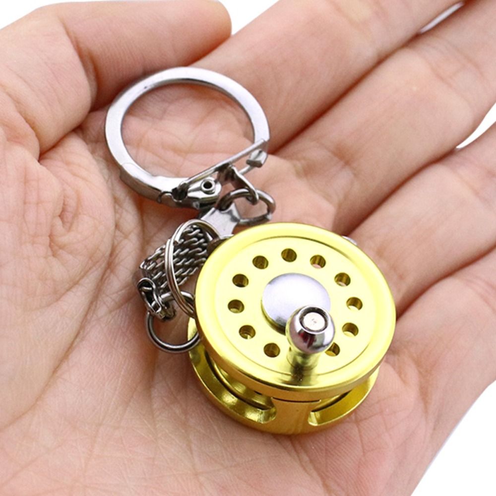 Golden Silver Fish Wheel Keych - Reel Bag ulasan dan harga