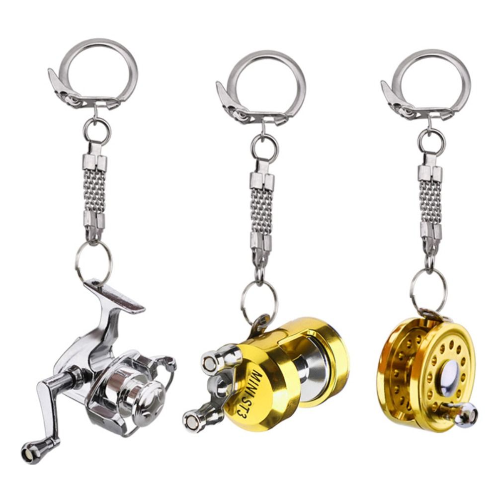 Golden Silver Fish Wheel Keych - Reel Bag ulasan dan harga